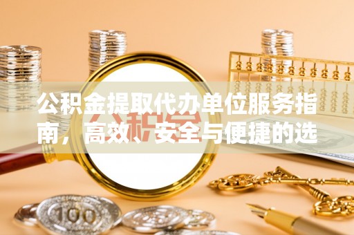 柳城公积金提取代办单位服务指南，高效、安全与便捷的选择