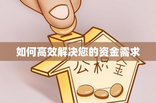 柳城如何高效解决您的资金需求
